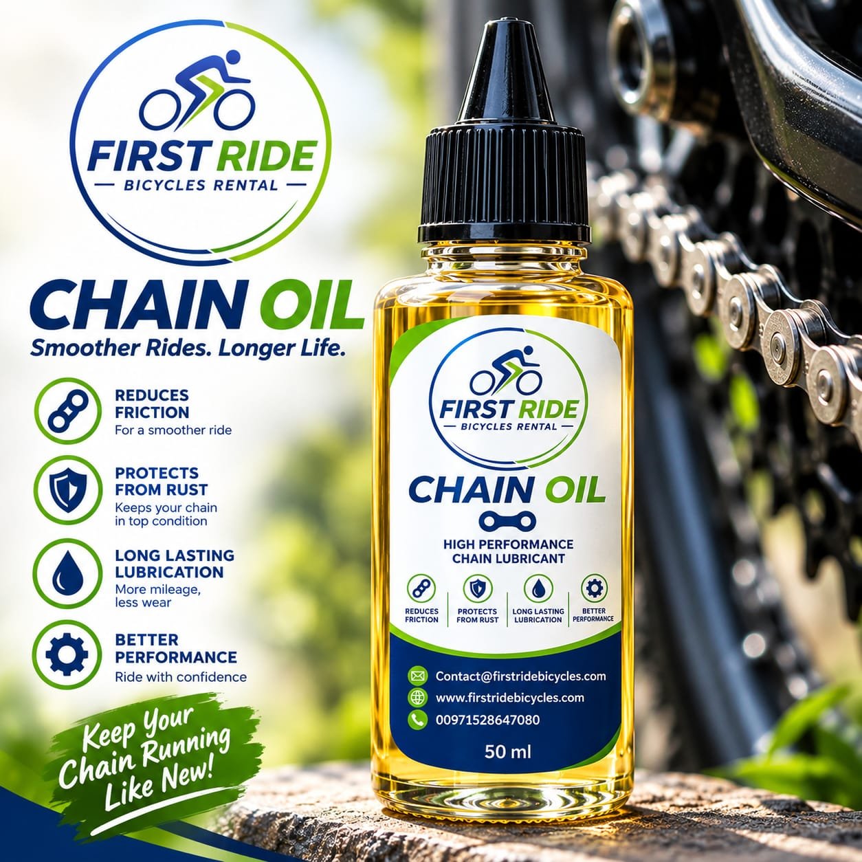 All-Weather Bike Chain Lube - 50 ml